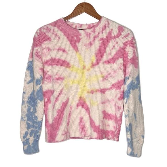525 American Tye Dye Ribbed Crewneck Pullover Sweater Size XS - Picture 3 of 5
